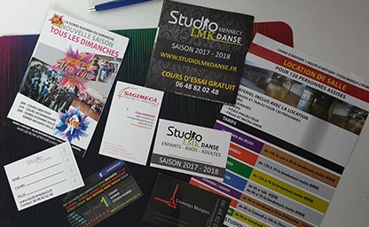 cartes visite et flyers Enseignes  - Guignes 77 